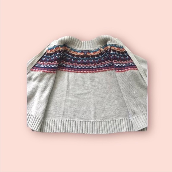 Chaps Colourful Knit Sweater Zip Up Cardigan Coat Women’s - Picture 8 of 11